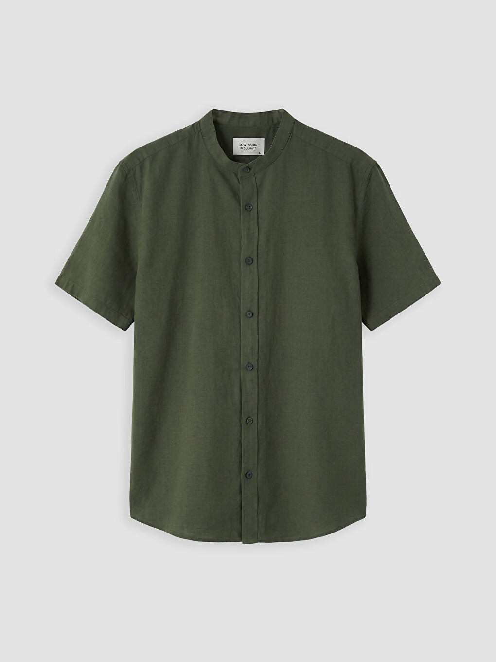 Regular Fit Linen Blend Men's Shirt-4