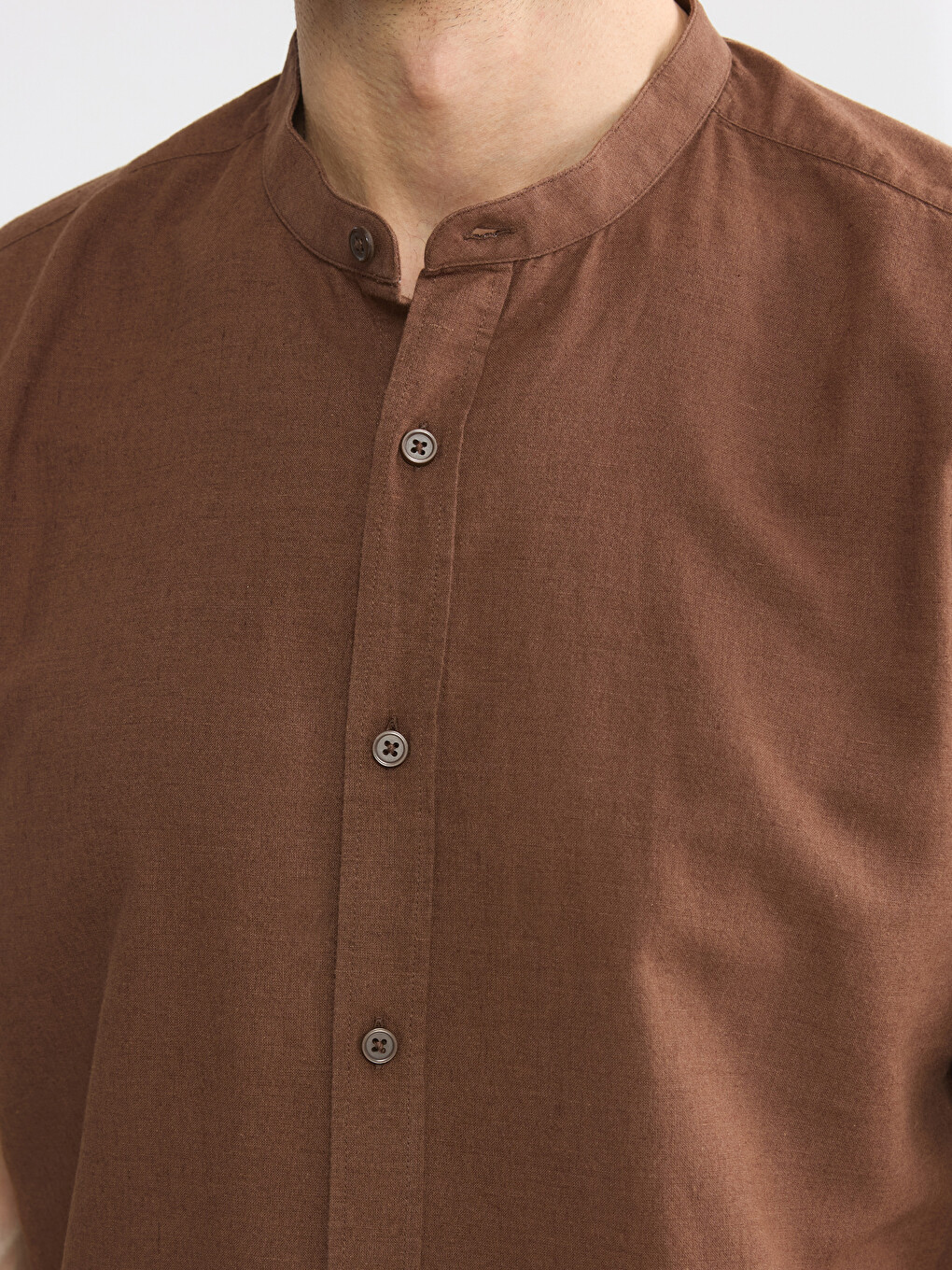 Regular Fit Linen Blend Men's Shirt-2