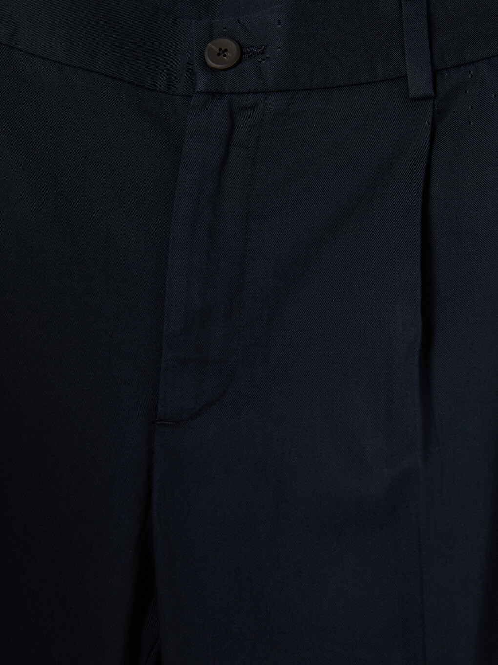 Lacivert Regular Fit Erkek Pileli Gabardin Pantolon-2