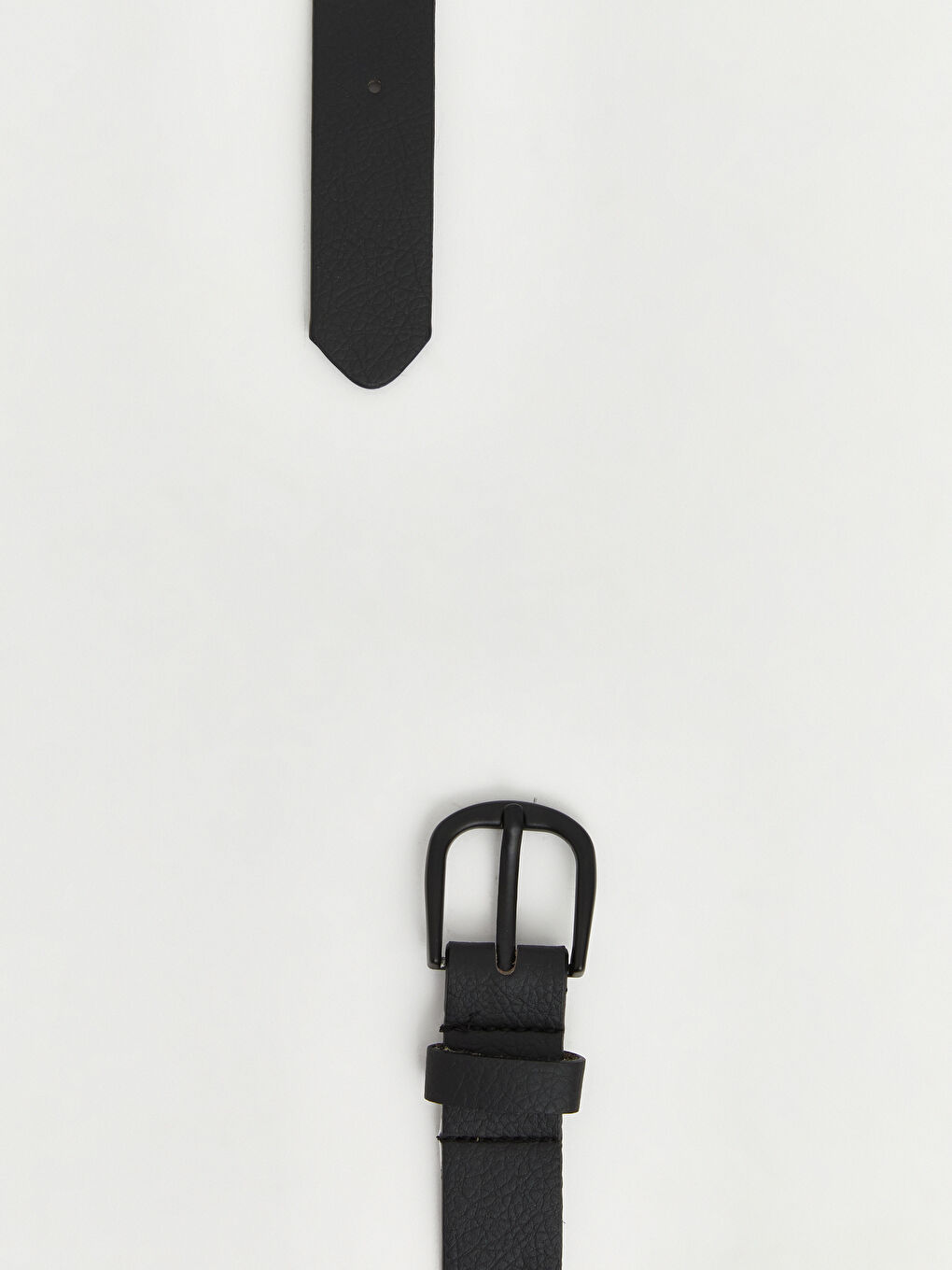 Siyah Deri Görünümlü Erkek Çocuk Kemer-1