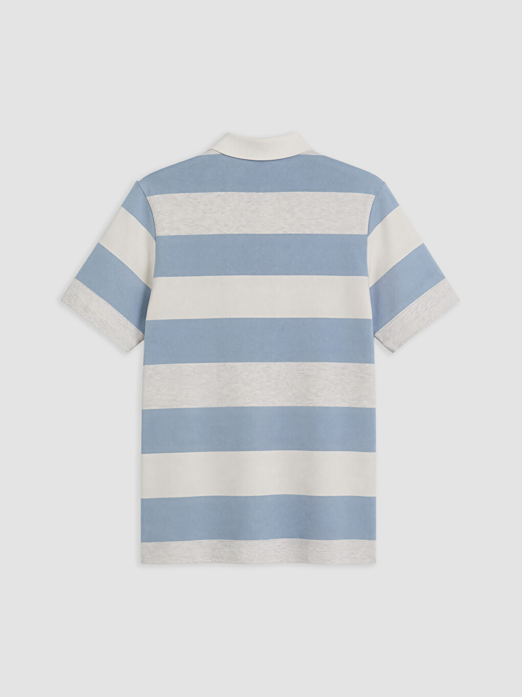 Polo Collar Striped Men's T-shirt-4