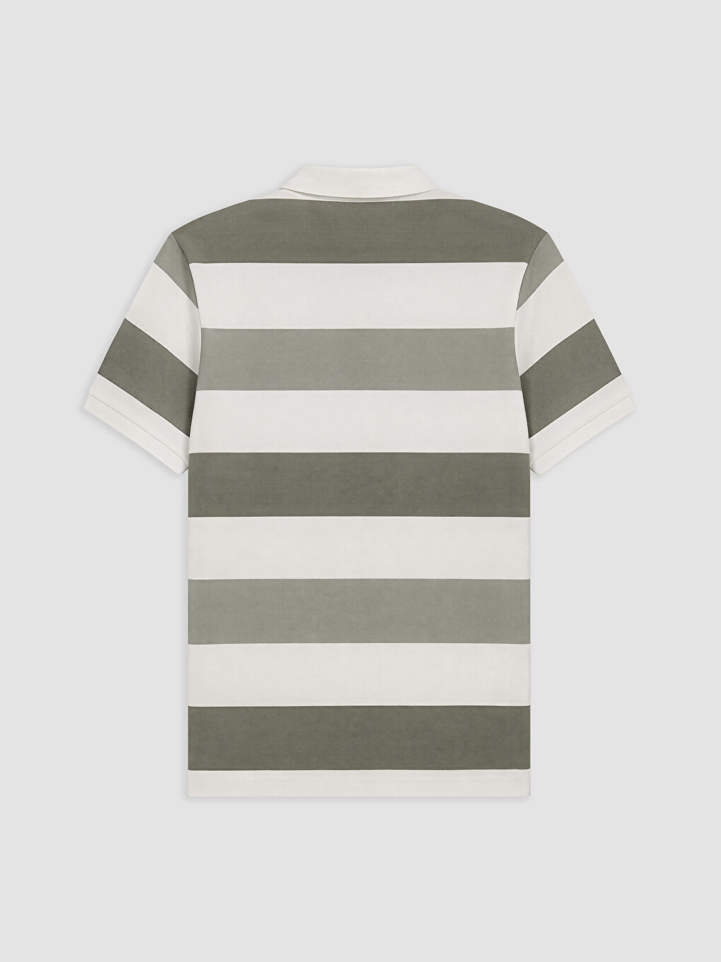 Polo Collar Striped Men's T-shirt-4