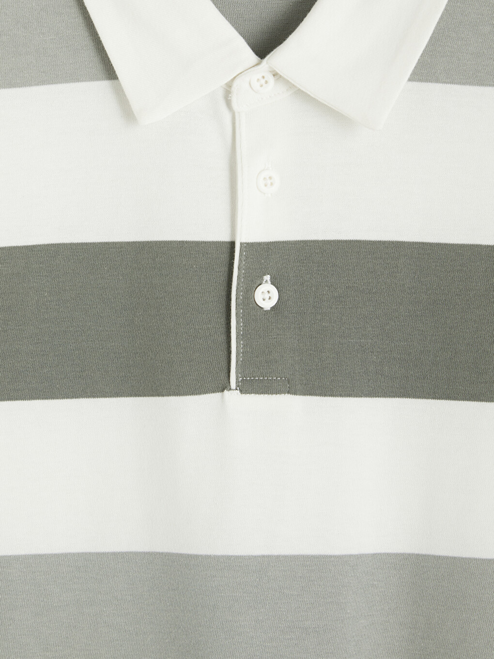 Polo Collar Striped Men's T-shirt-5