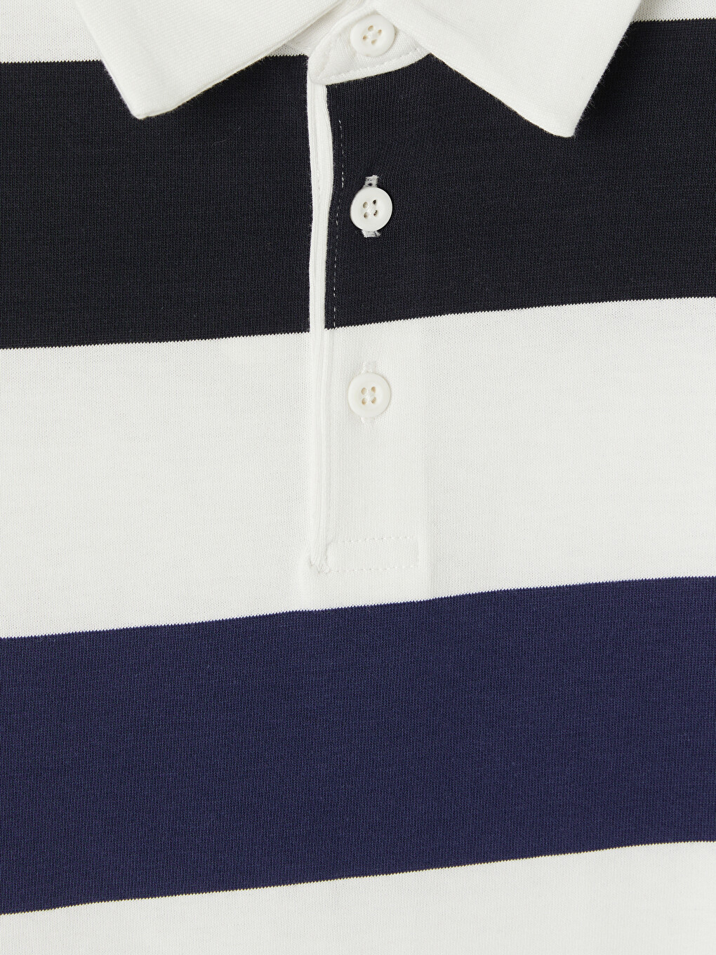 Polo Collar Striped Men's T-shirt-5