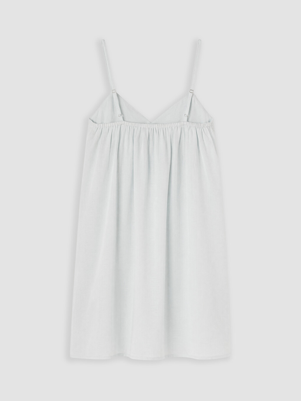 Embroidered A Form Linen Blend Dress-4