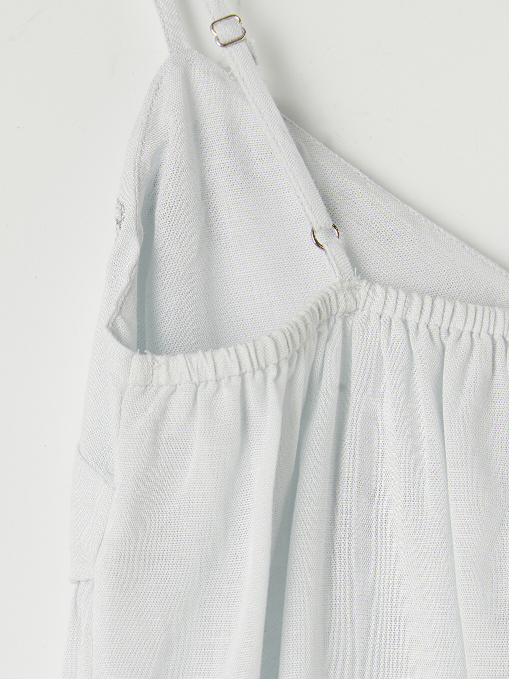 Embroidered A Form Linen Blend Dress-6