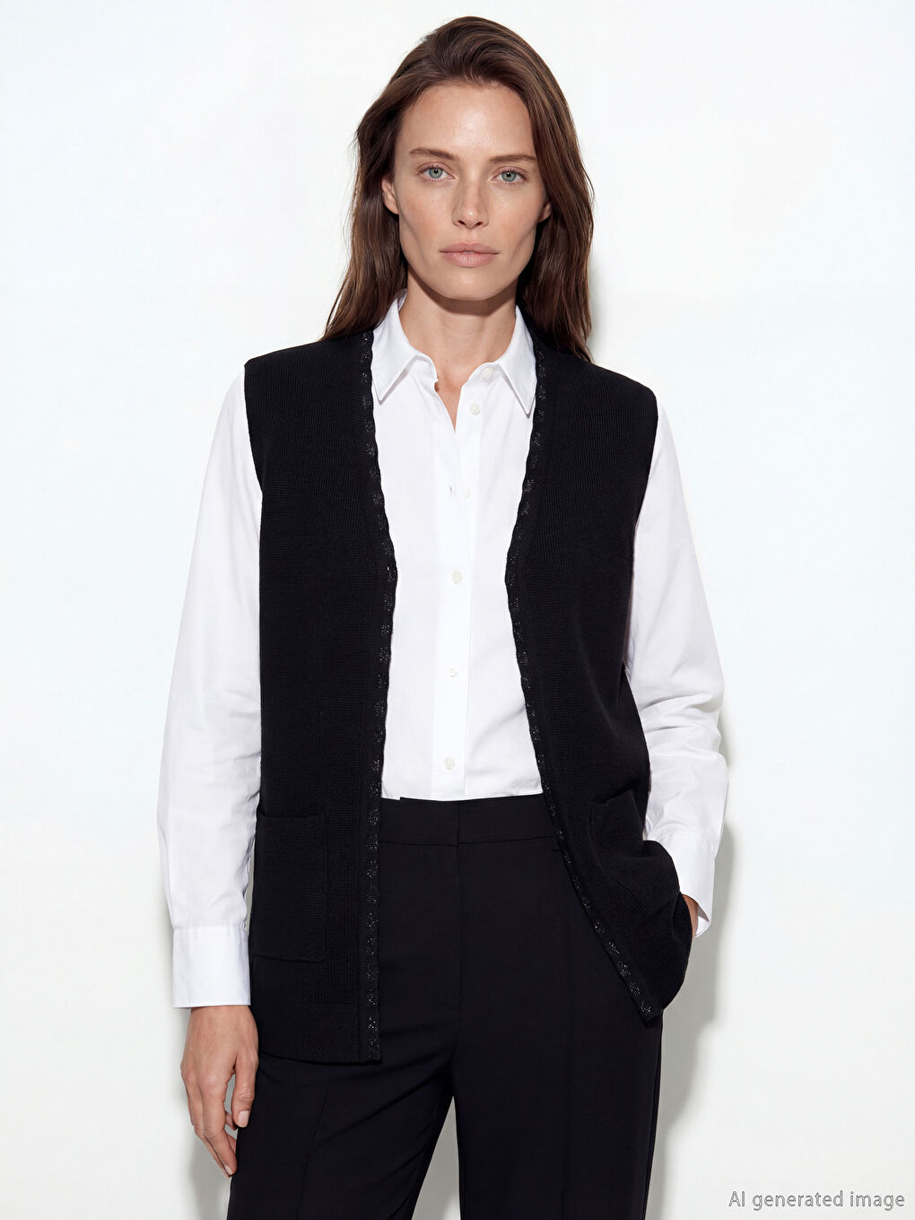 Woman BLACK Waistcoat