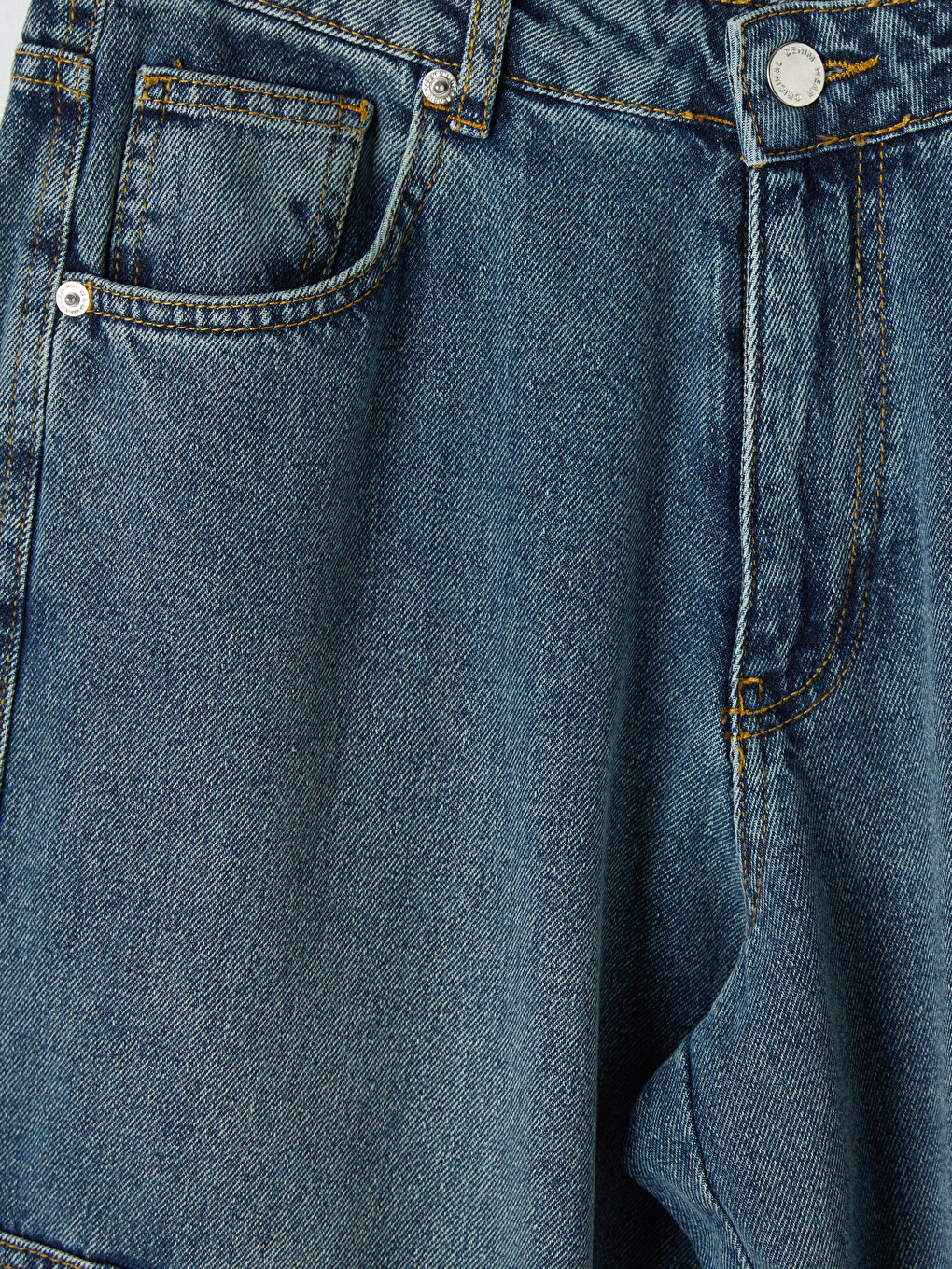 Regular Fit Cargo Women's Jeans-6