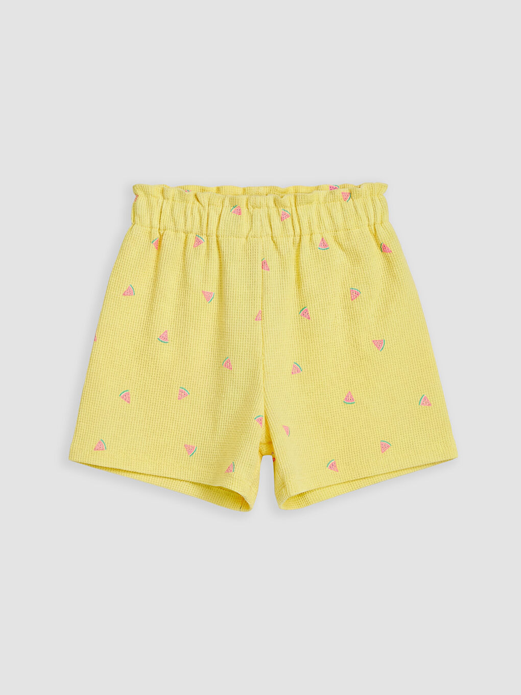 Sarı Desenli Kız Çocuk Şortlu Takım-4