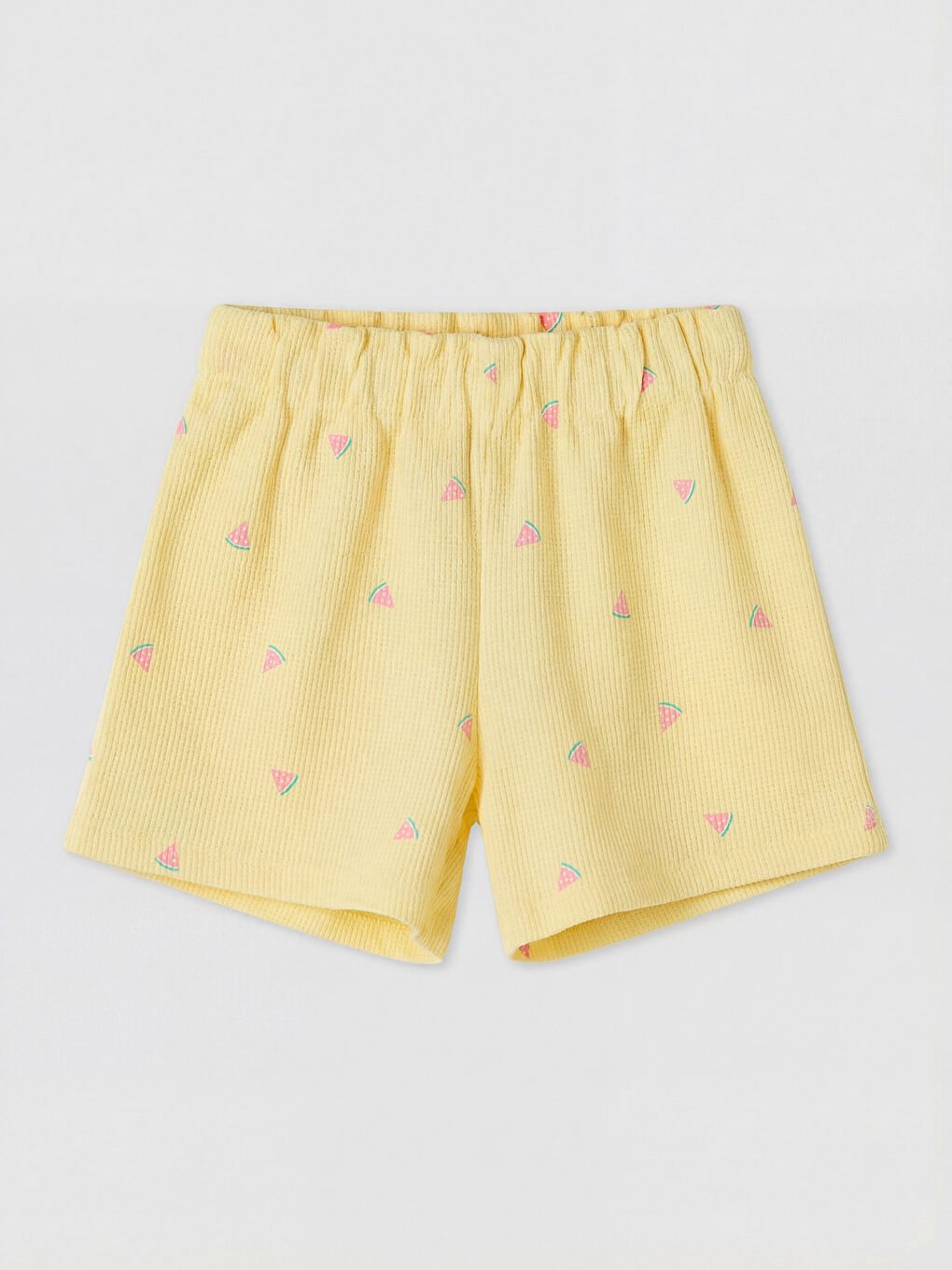 Patterned Girls' Shorts Set-4