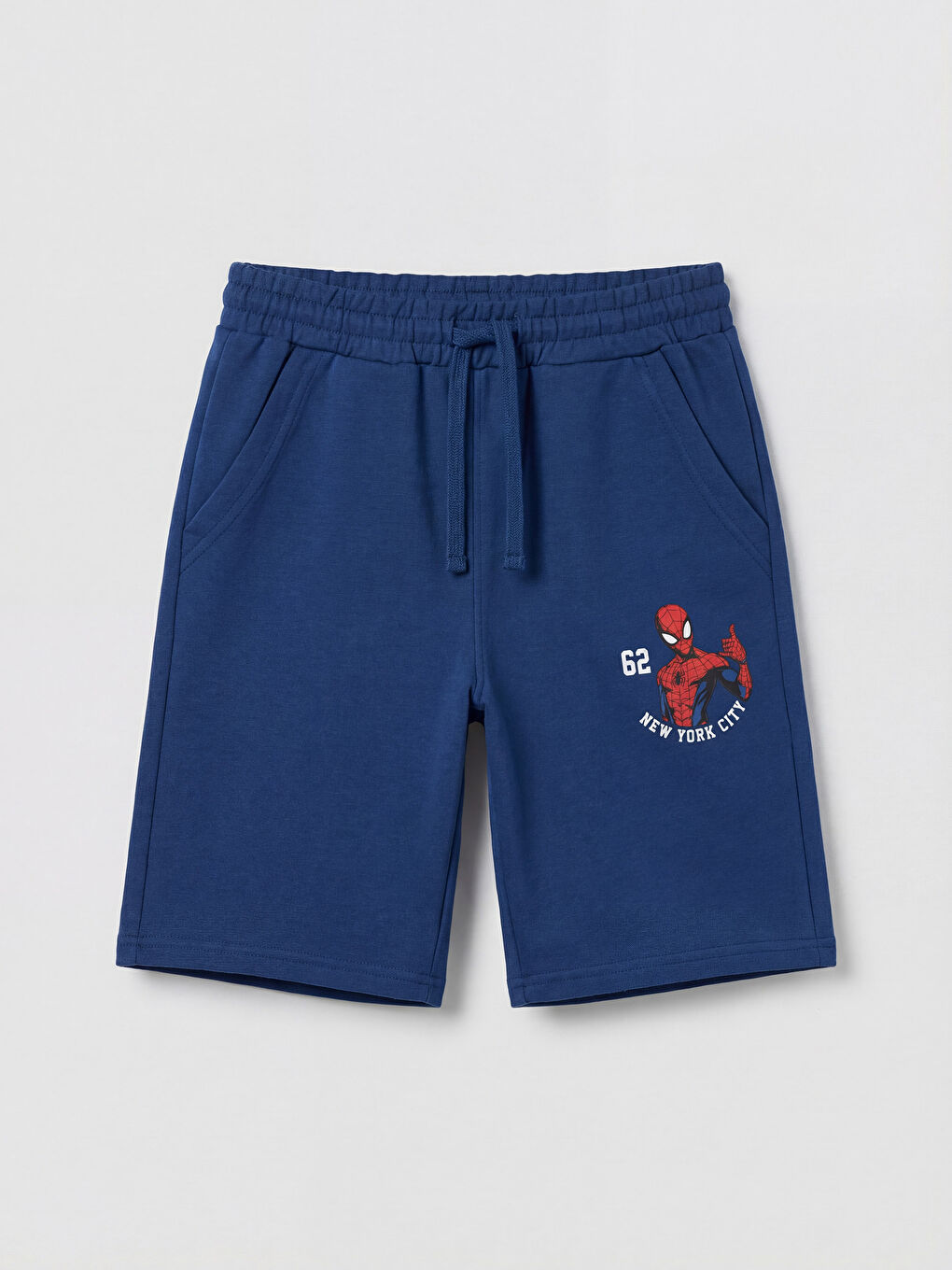 Bej Spider-Man Baskılı Erkek Çocuk Şortlu Takım-3