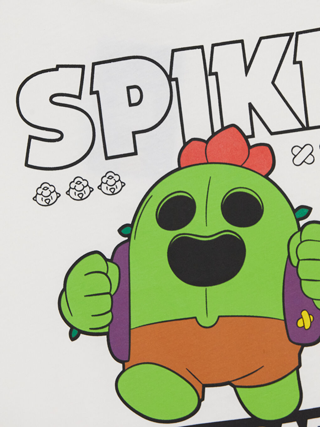 Ekru Brawl Stars Baskılı Erkek Çocuk Atlet-2