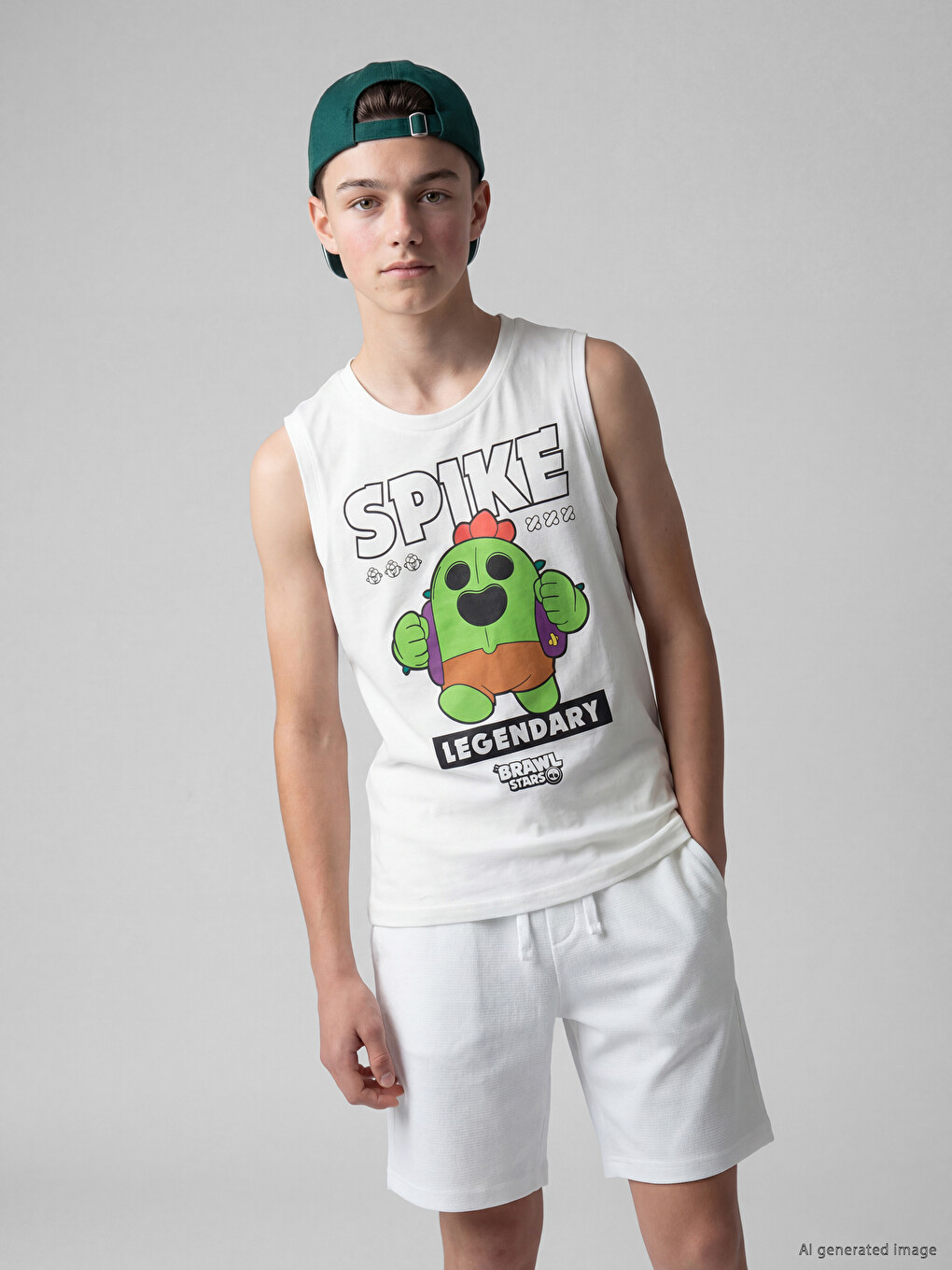 Brawl Stars Printed Boys' Tank Top-1