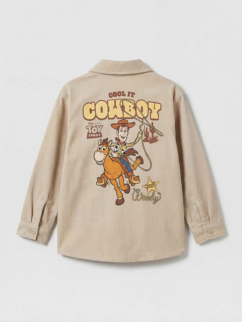 Bej Toy Story Baskılı Erkek Çocuk Gömlek ve Tişört-2