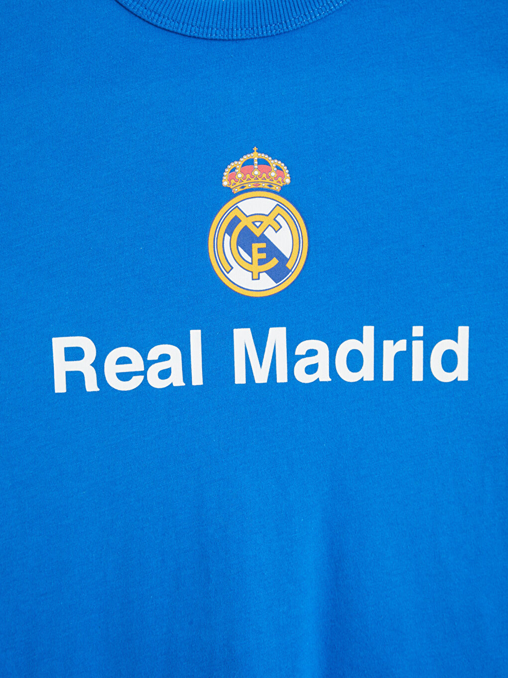 Mavi Real Madrid Baskılı Erkek Çocuk Tişört-2