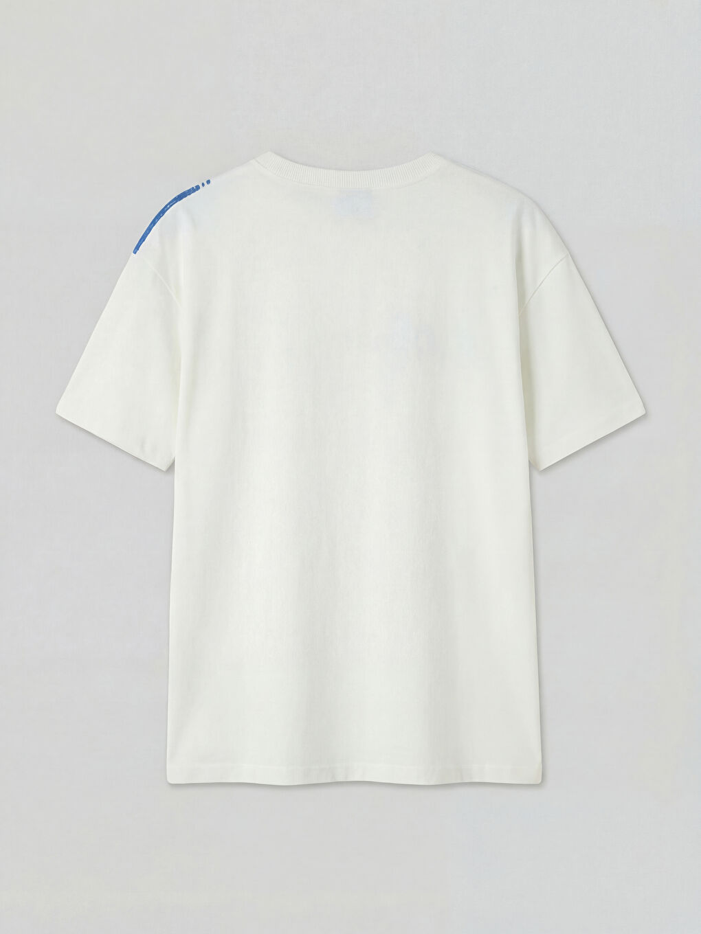 Ekru Bisiklet Yaka Real Madrid Baskılı Erkek Çocuk Tişört-1