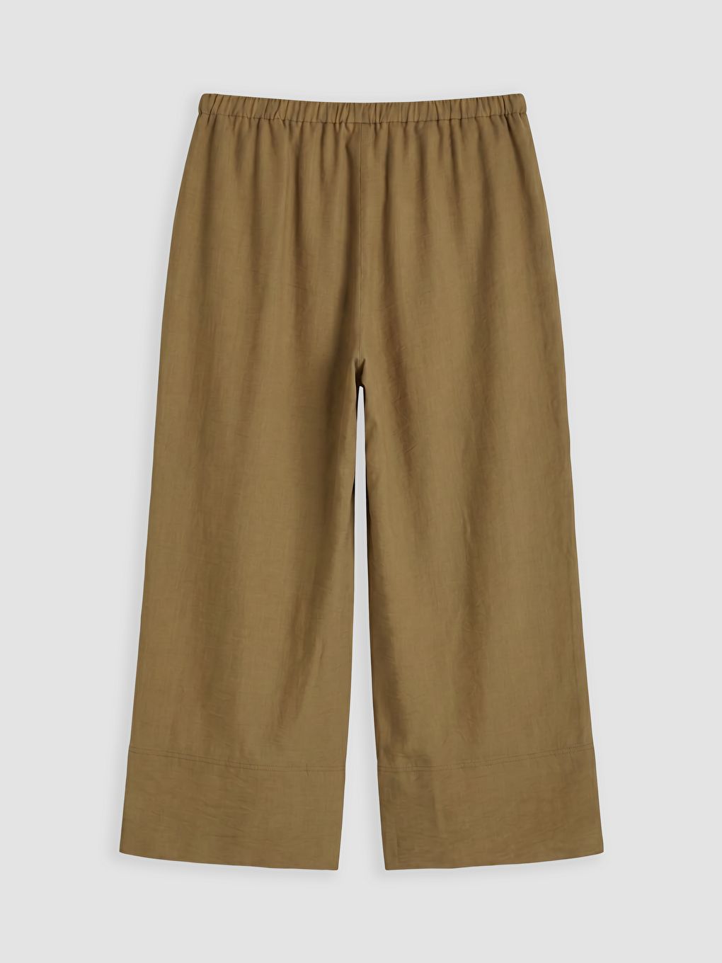 Elastic Waist Wide Leg Women's Trousers-5
