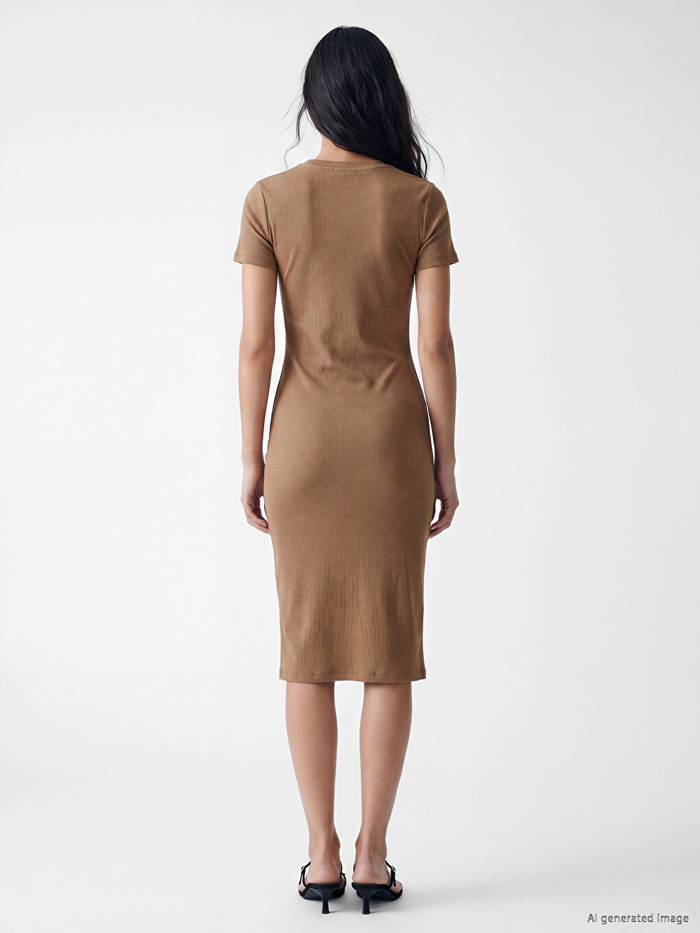 Woman Beige Dress-2