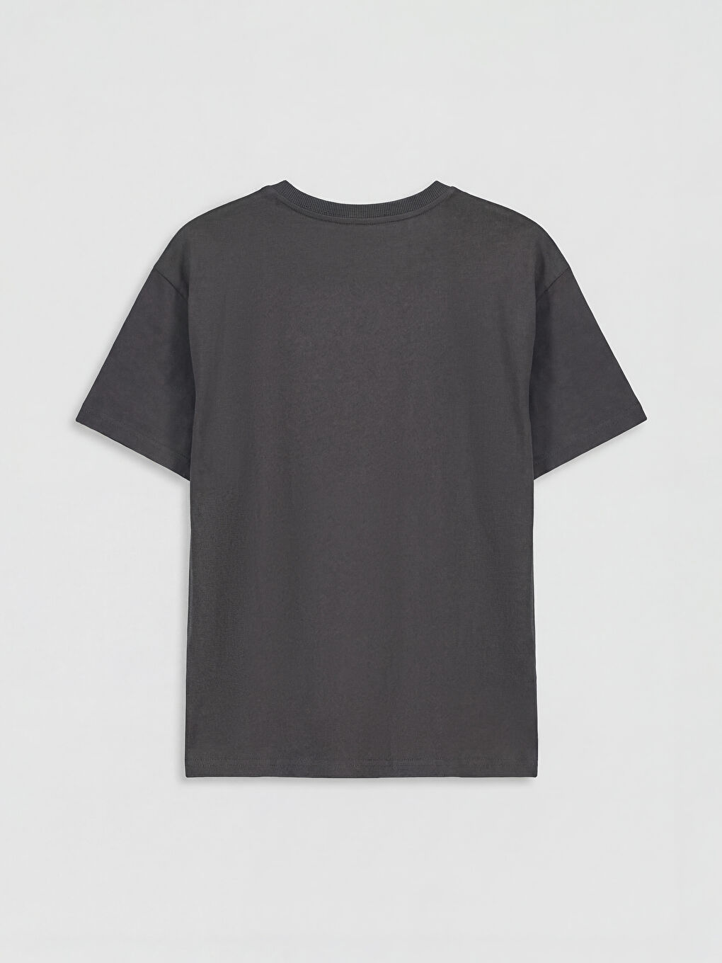 Antrasit Bisiklet Yaka Brawl Stars Baskılı Erkek Çocuk Tişört-1