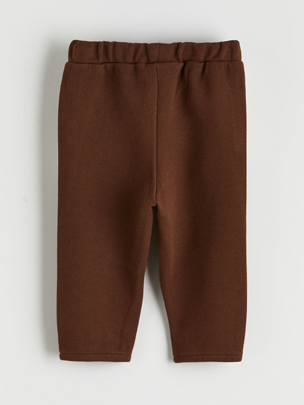 Kahverengi Polo Yaka Çizgili Erkek Bebek Sweatshirt ve Eşofman Altı-4