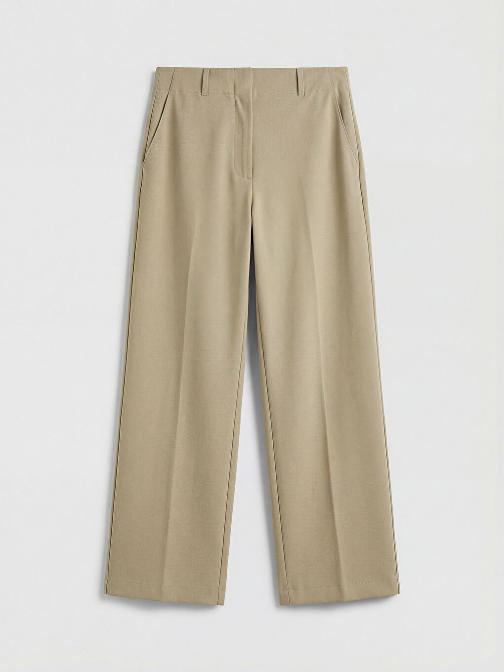 Yeşil Regular Fit Geniş Paça Kadın Pantolon