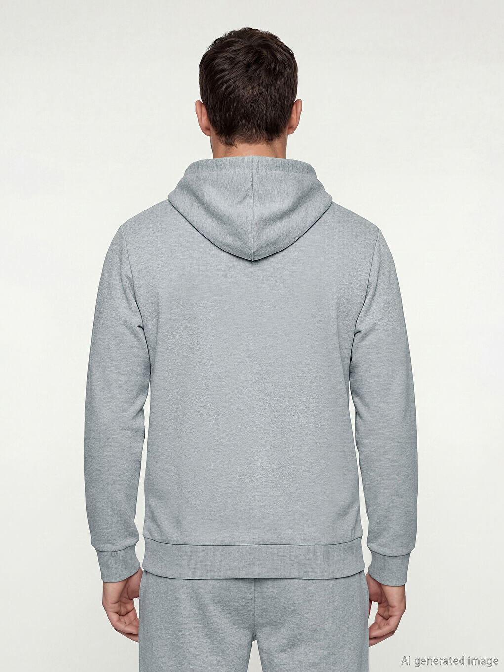 Man GREY Zip-Up Sweatshirt-3