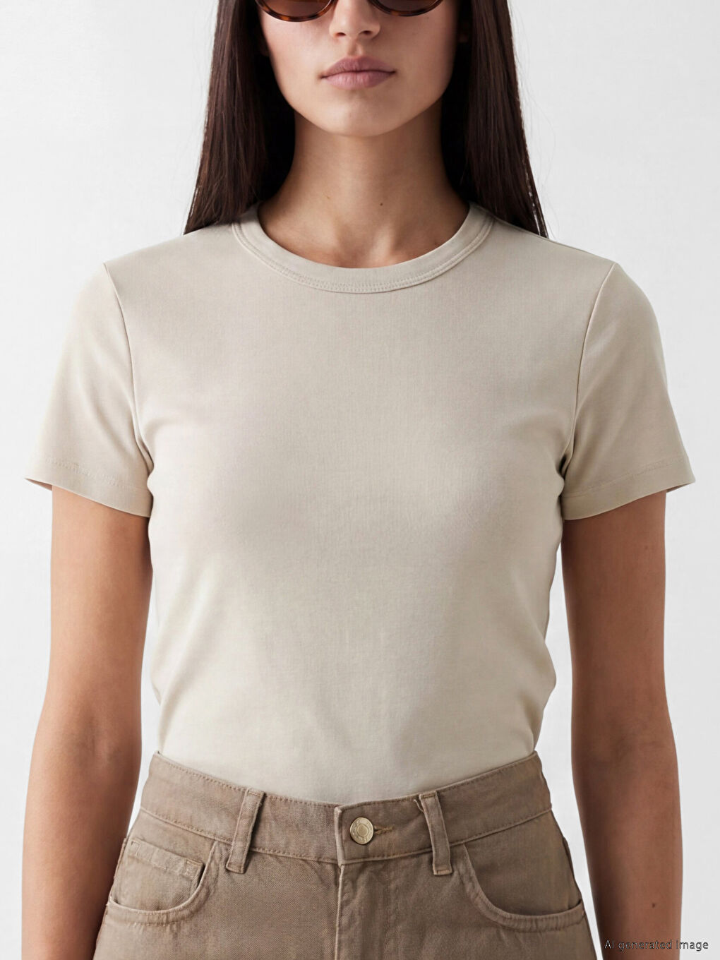 Crew Neck Women's T-Shirt-2