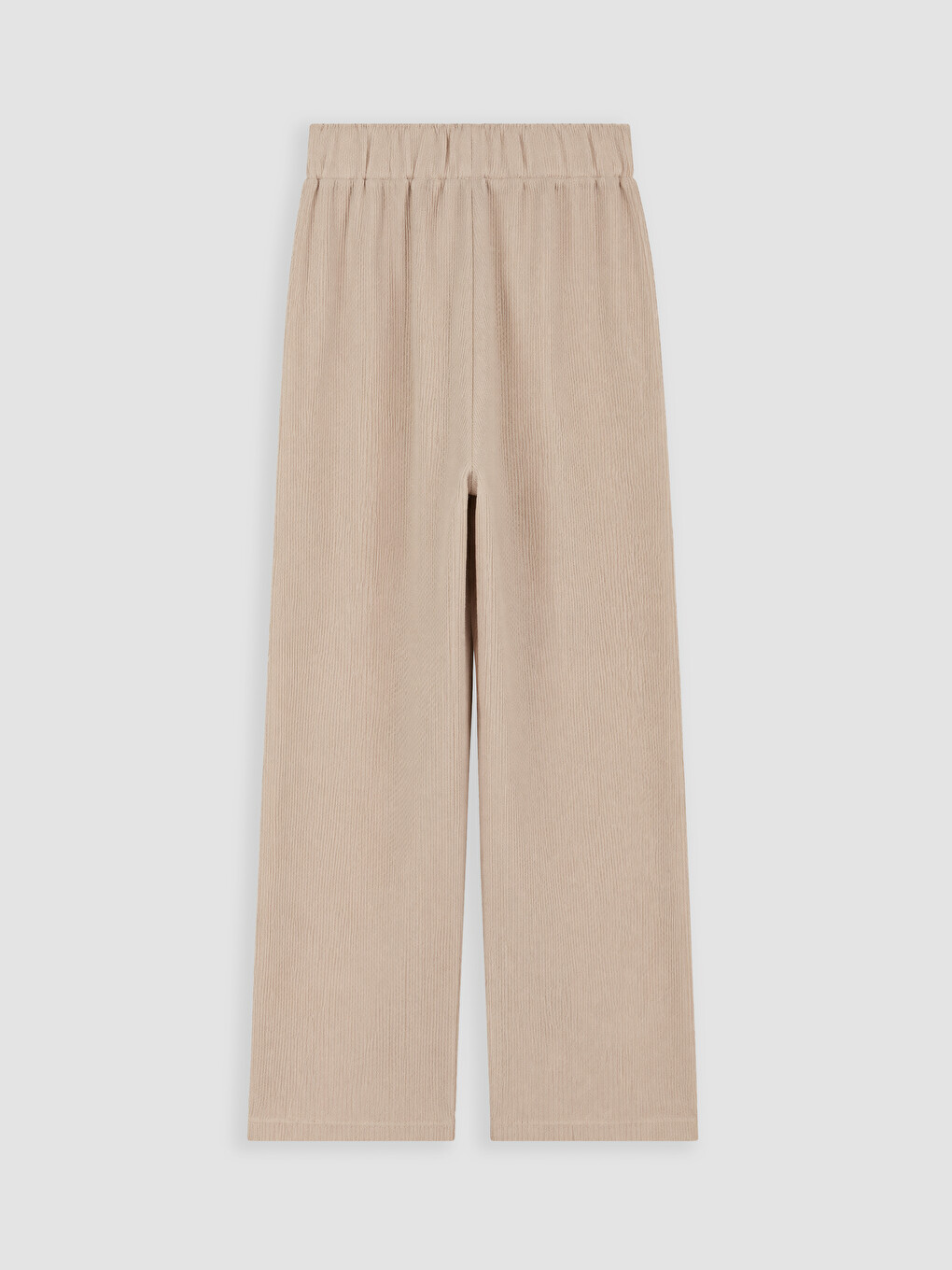 Elastic Waist Slitted Women's Trousers-6