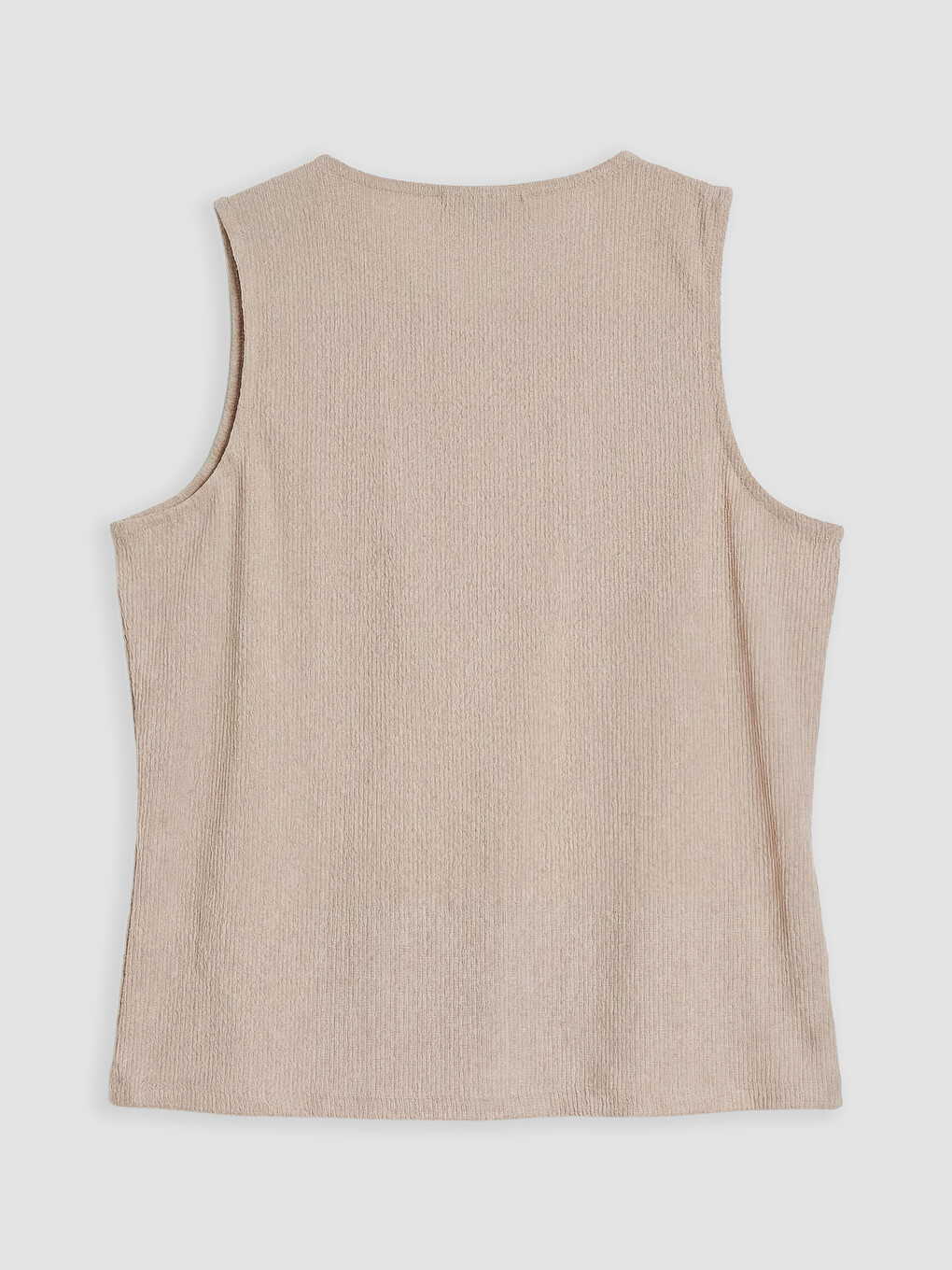 Woman Beige Tank Top-5