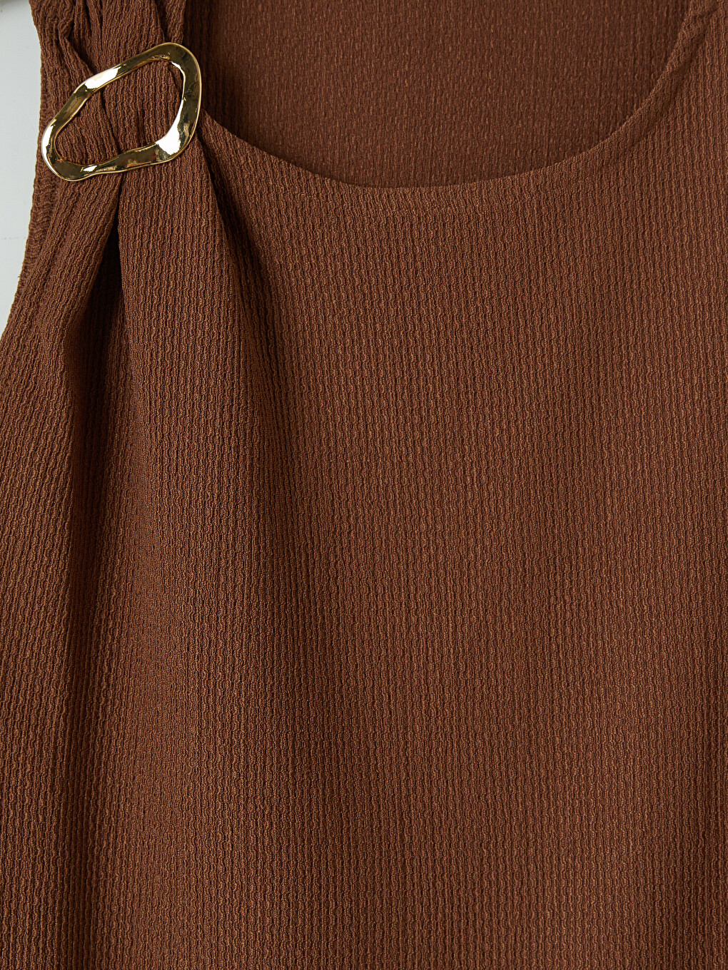 Crew Neck Ruched Women's Tank Top-6