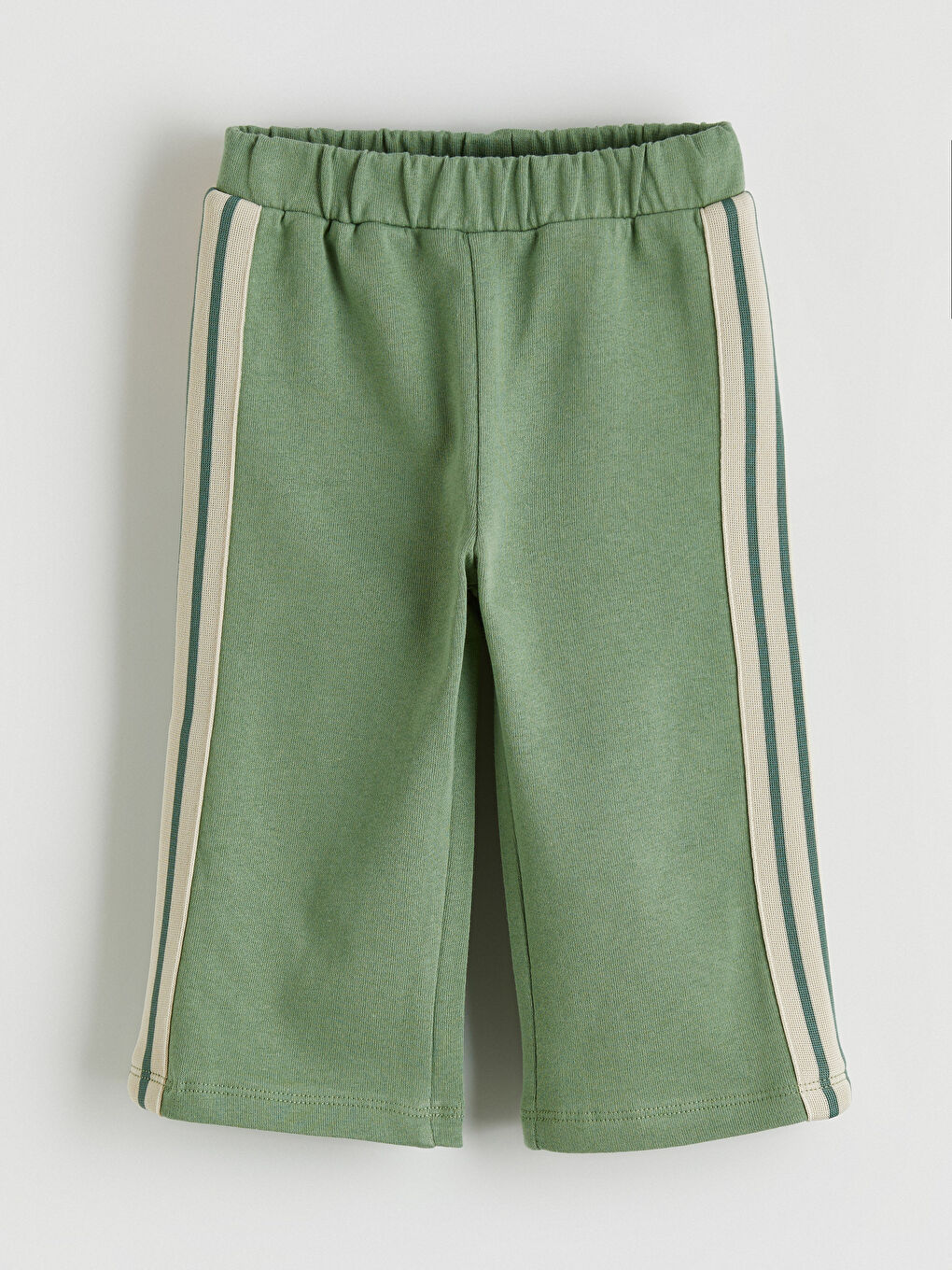 Yeşil Slogan Baskılı Kız Bebek Swatshirt ve Eşofman Altı-5