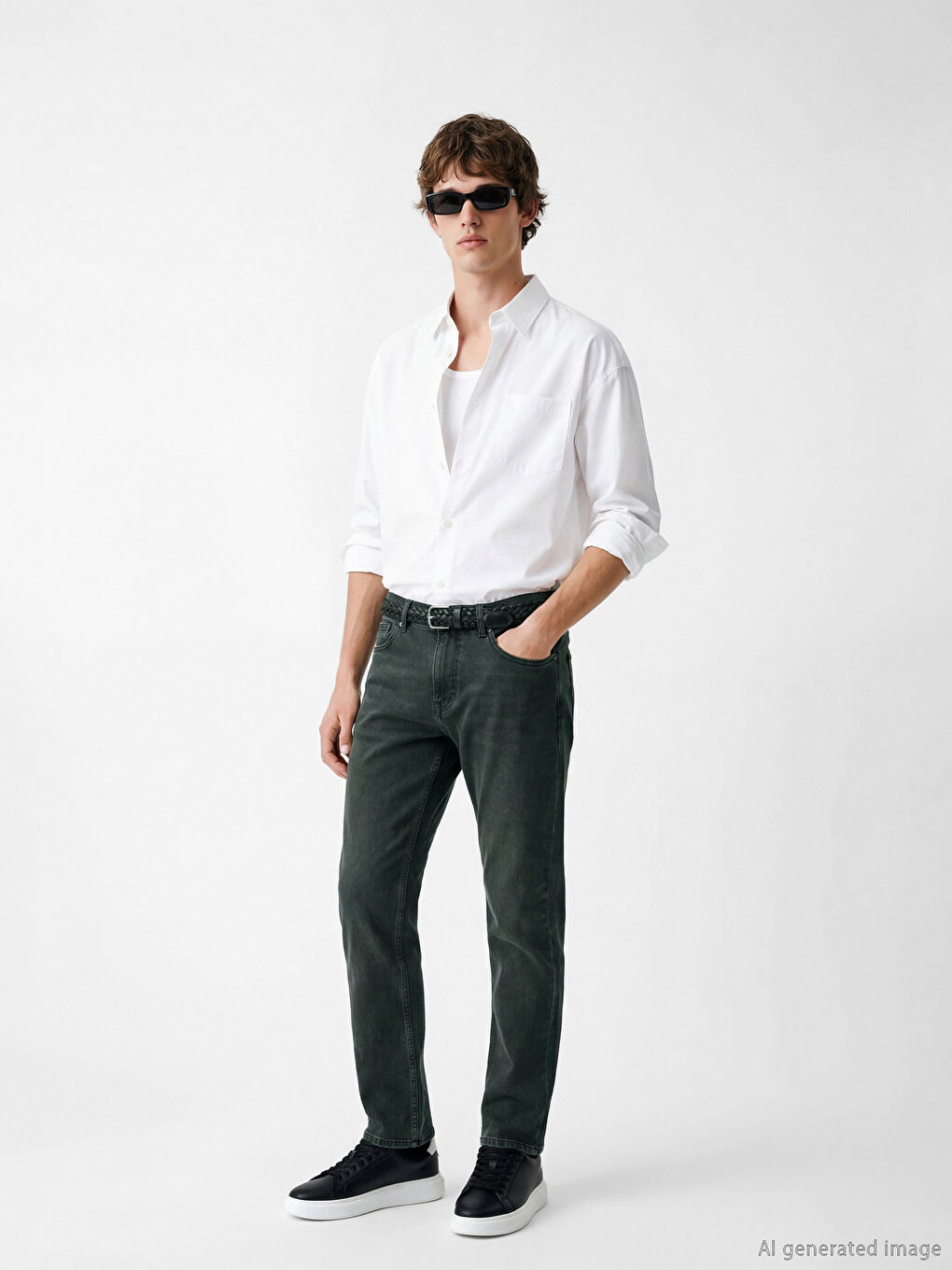 Yeşil 779 Regular Fit Erkek Jean Pantolon