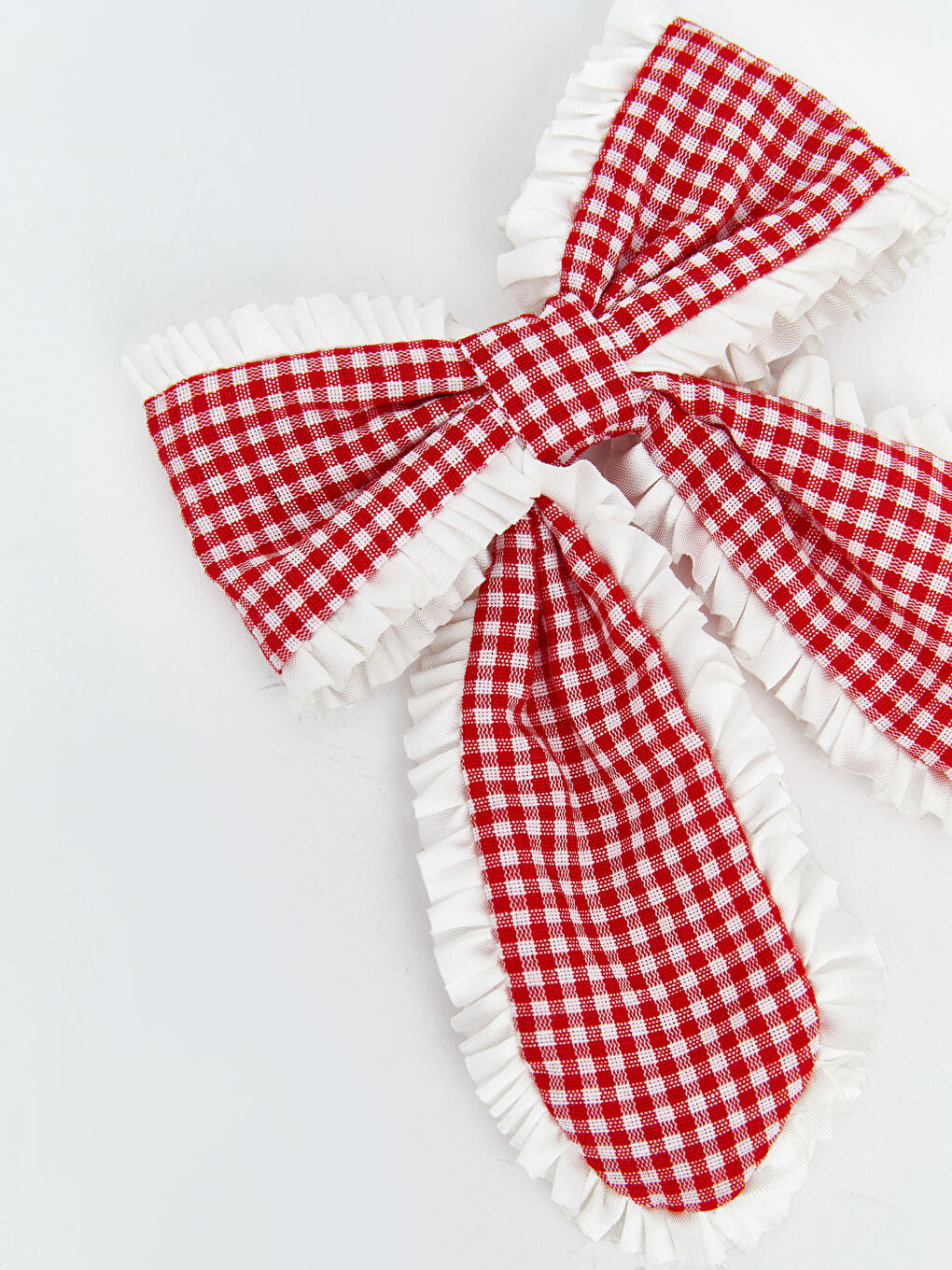 Kırmızı Fiyonk Figürlü Kız Bebek Toka -1