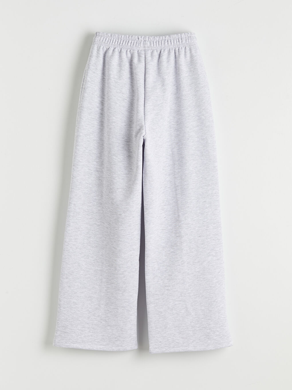 Gri Fiyonk Detaylı Kız Çocuk Kalın Eşofman Altı-1