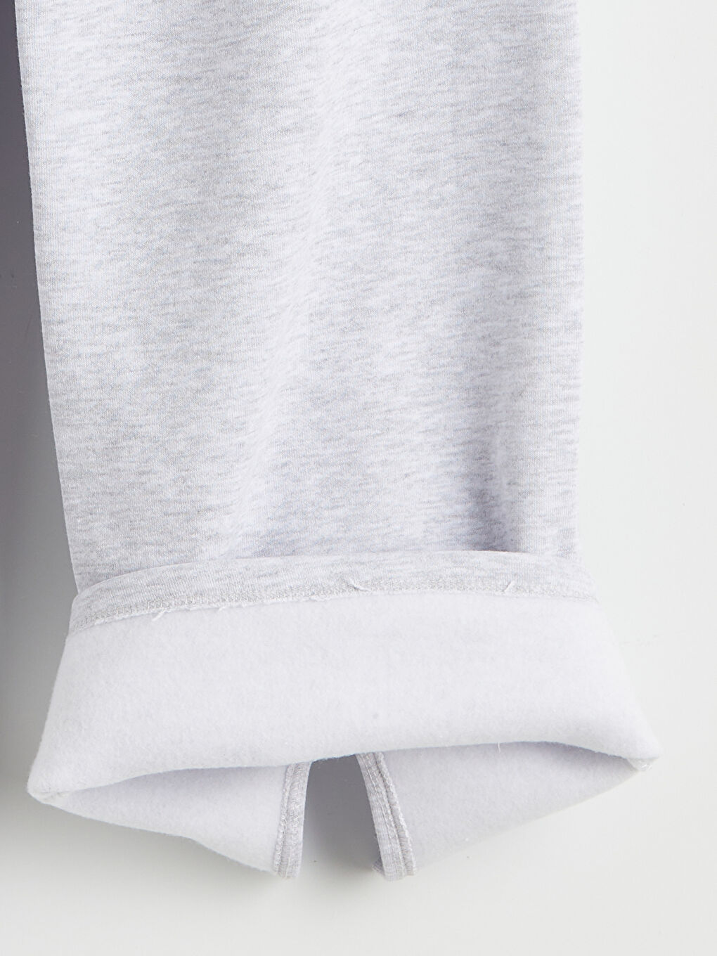 Gri Fiyonk Detaylı Kız Çocuk Kalın Eşofman Altı-2