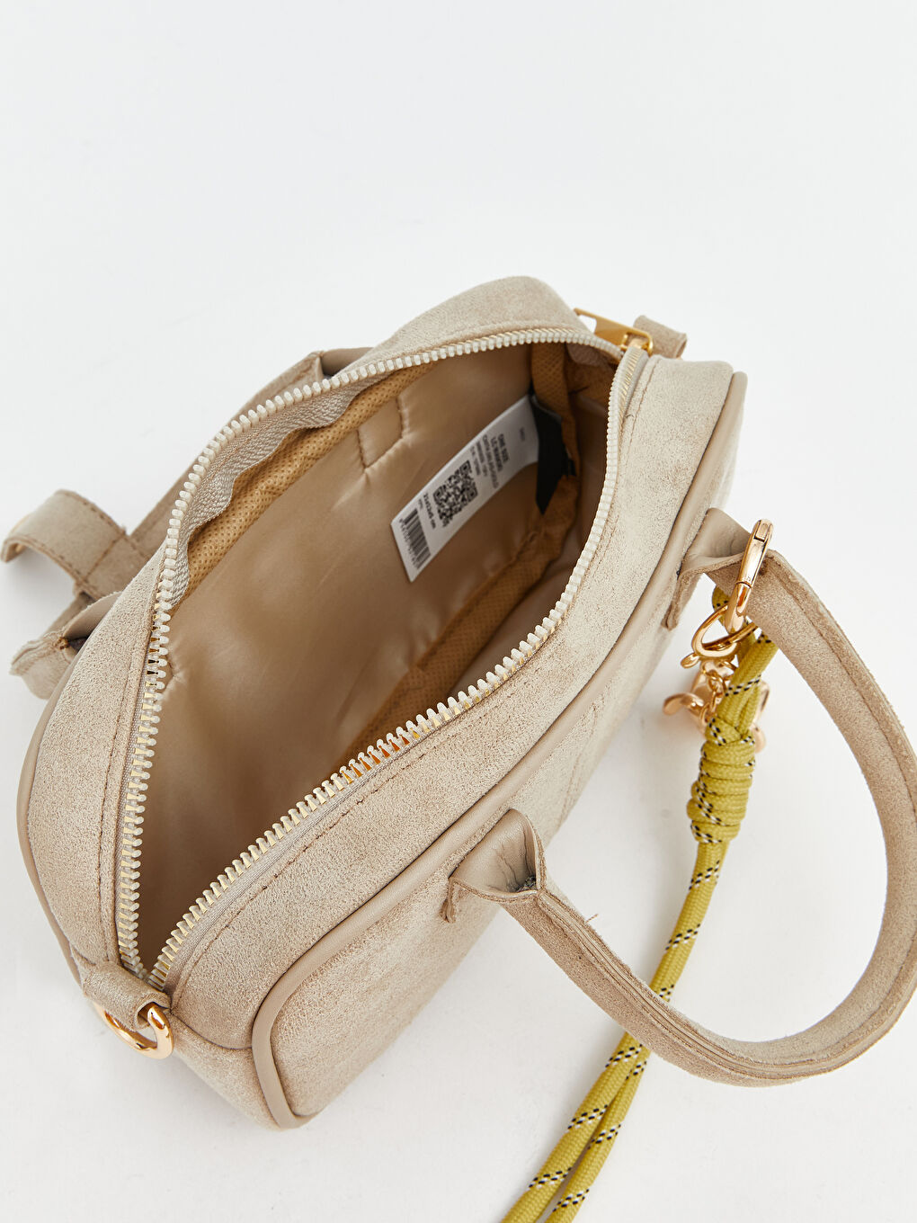 Bej Aksesuarlı Kadın Omuz Çantası-3