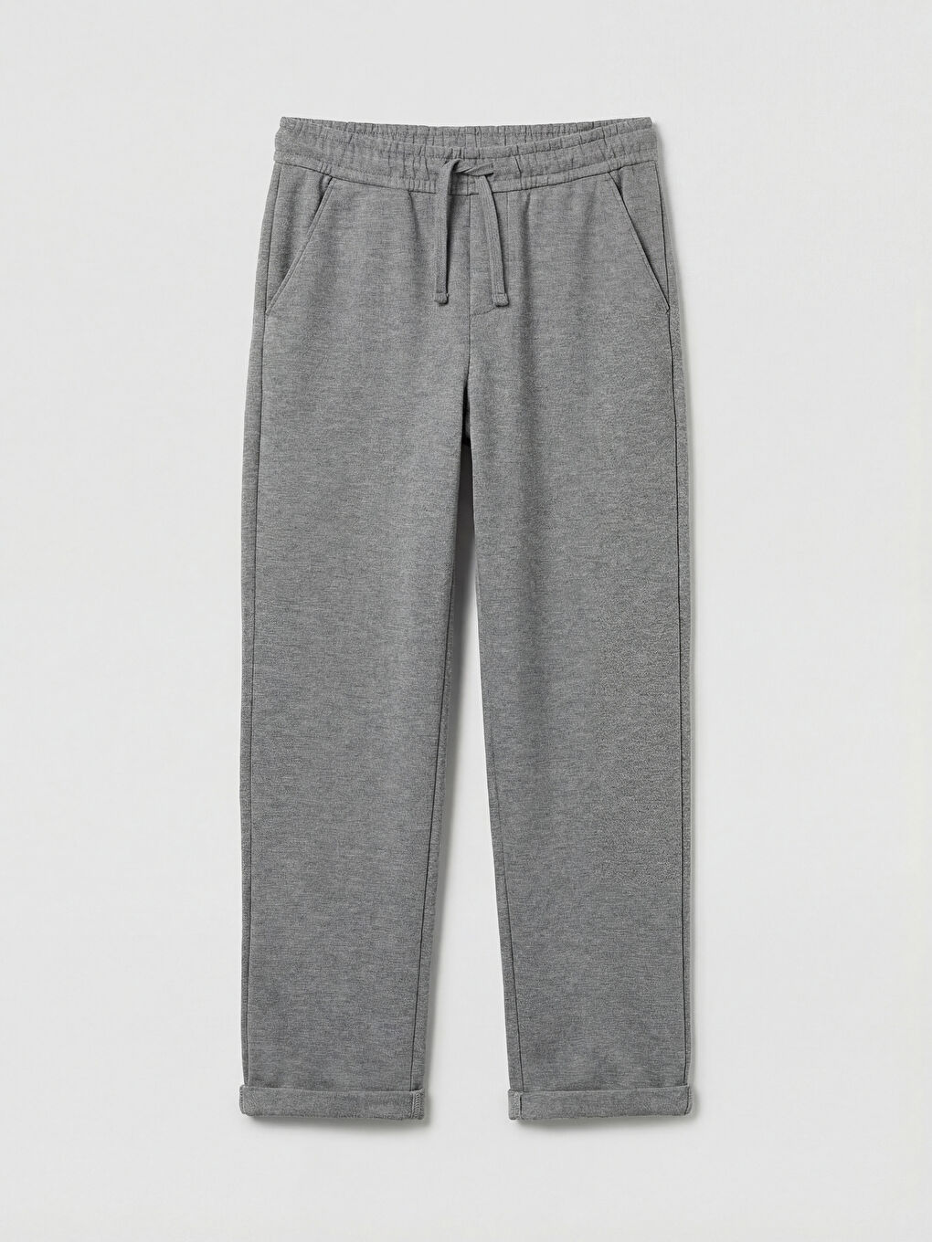 Gri Beli Lastikli Erkek Çocuk Pantolon