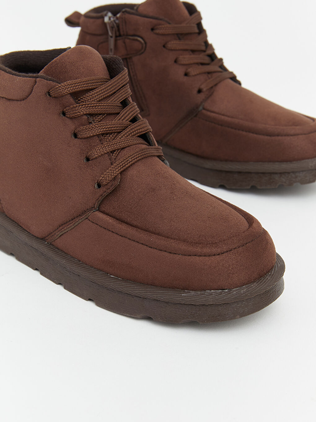 Kahverengi Süet Görünümlü Erkek Çocuk Bot-2