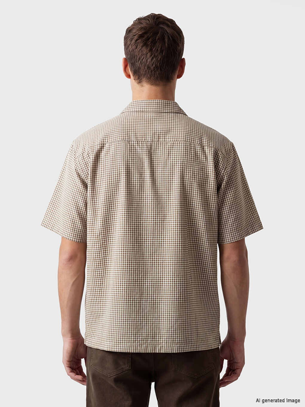 Regular Fit Plaid Men's Shirt-3