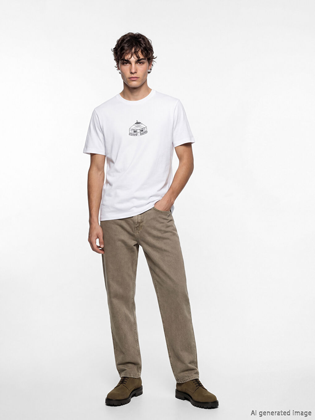 Ерлер ақ Футболка-1