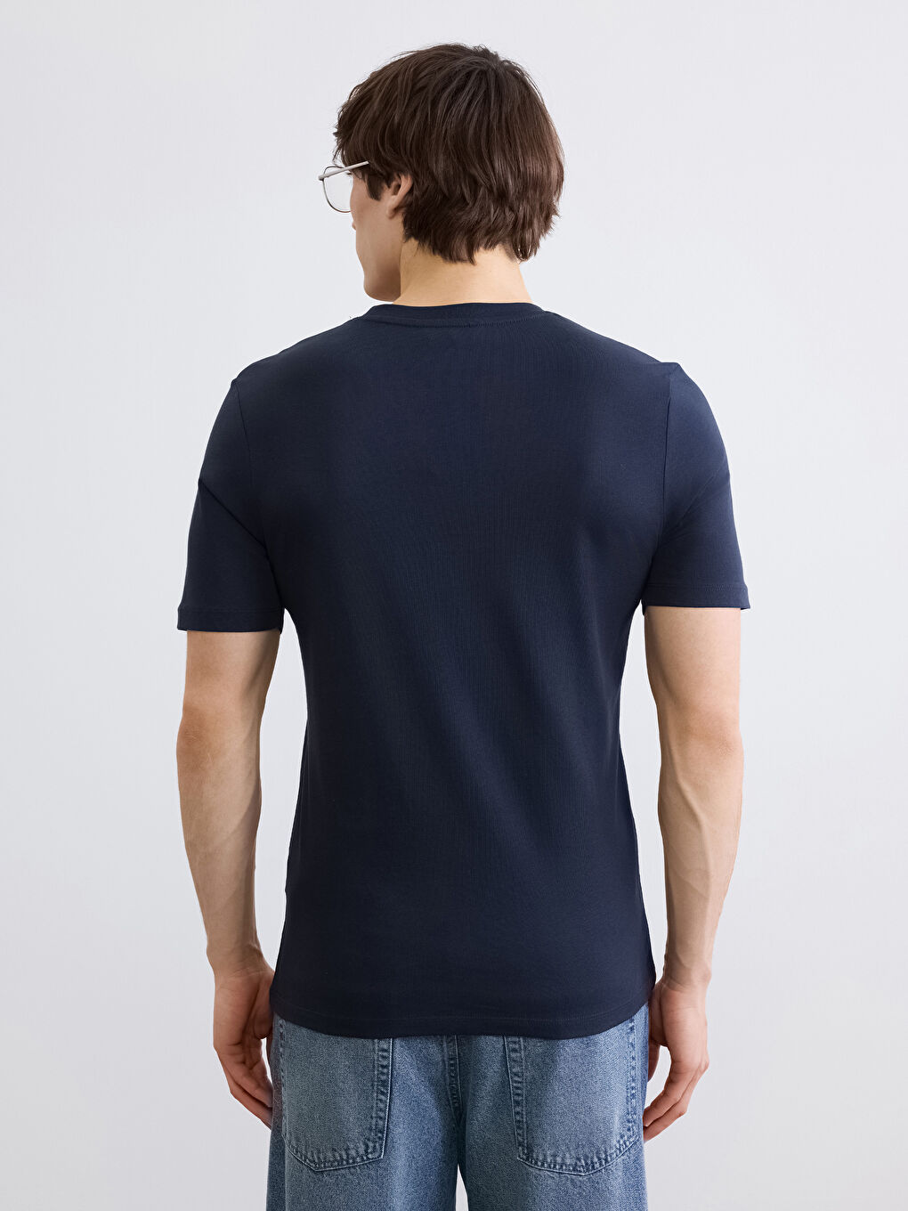 дөңгелек жағалы қазақстан принтті ерлер футболкасы-3