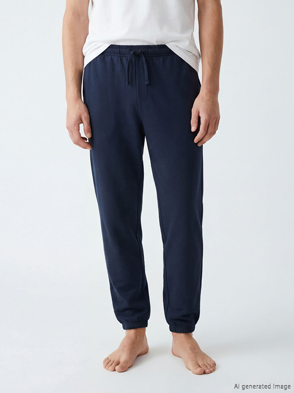 Lacivert Standart Kalıp Erkek Pijama Alt-1