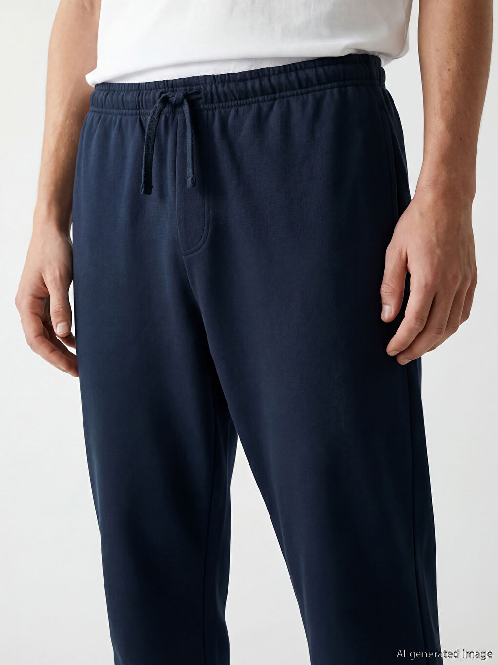 Lacivert Standart Kalıp Erkek Pijama Alt-2