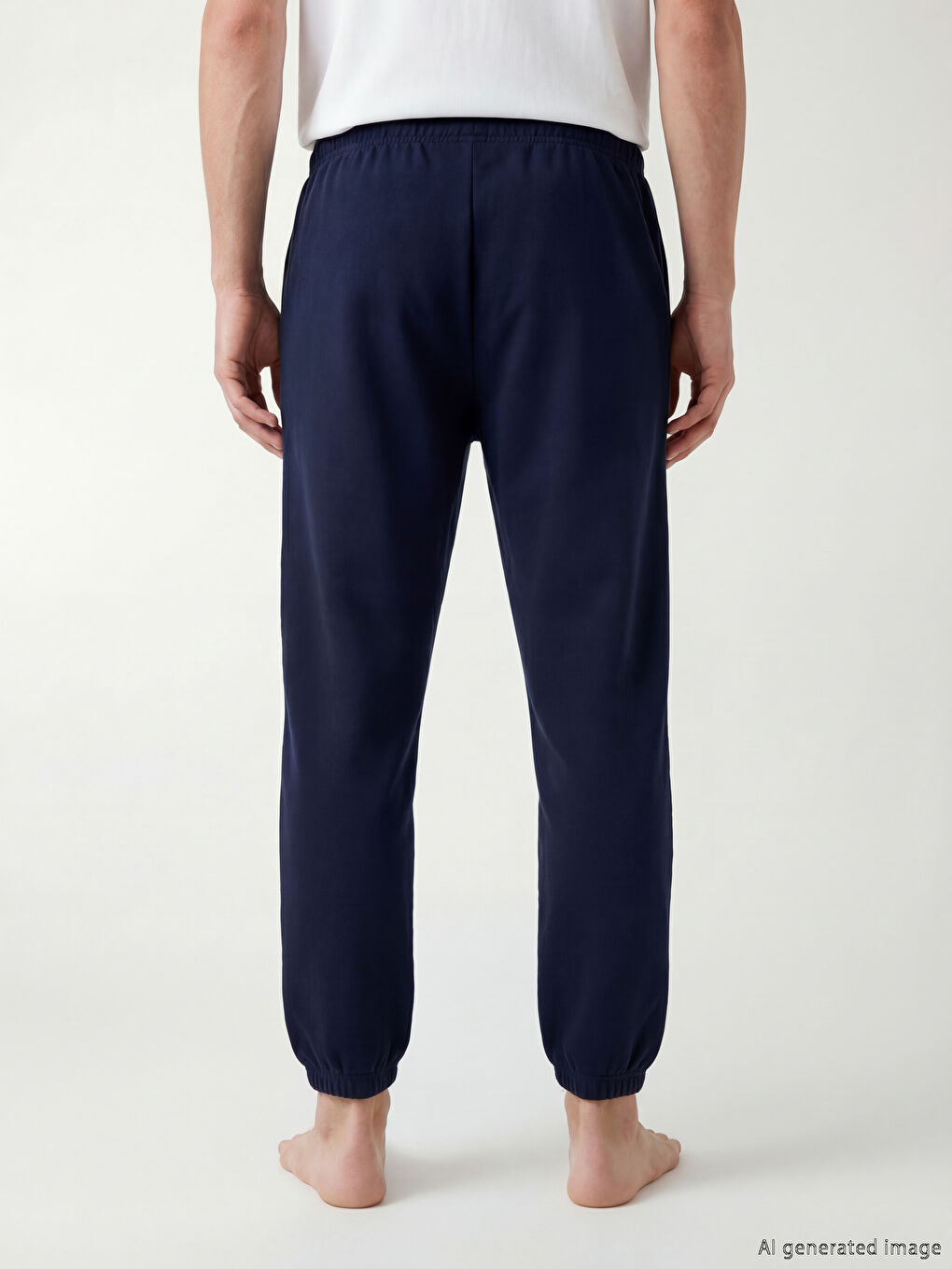 Lacivert Standart Kalıp Erkek Pijama Alt-3