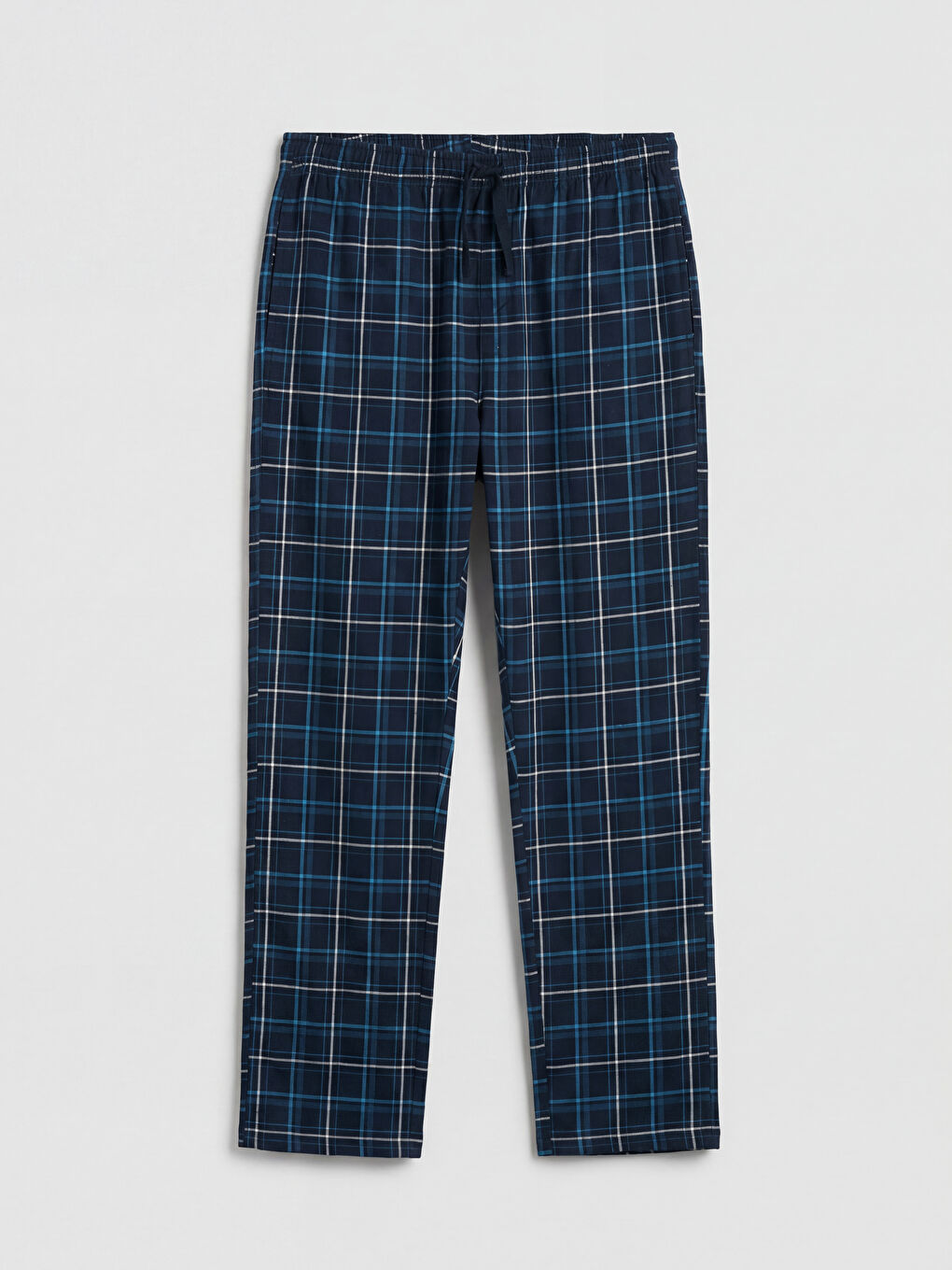 Lacivert Standart Kalıp Ekose Erkek Pijama Altı