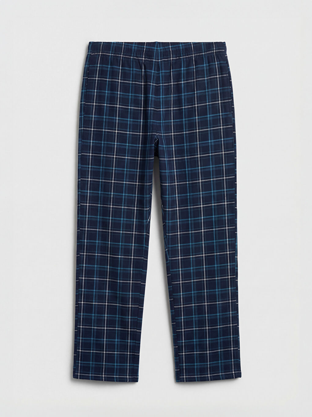 Lacivert Standart Kalıp Ekose Erkek Pijama Altı-1