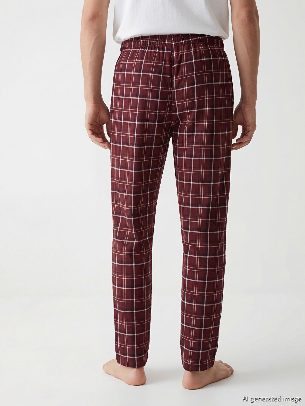 Man BORDEAUX Pyjama Bottoms-3