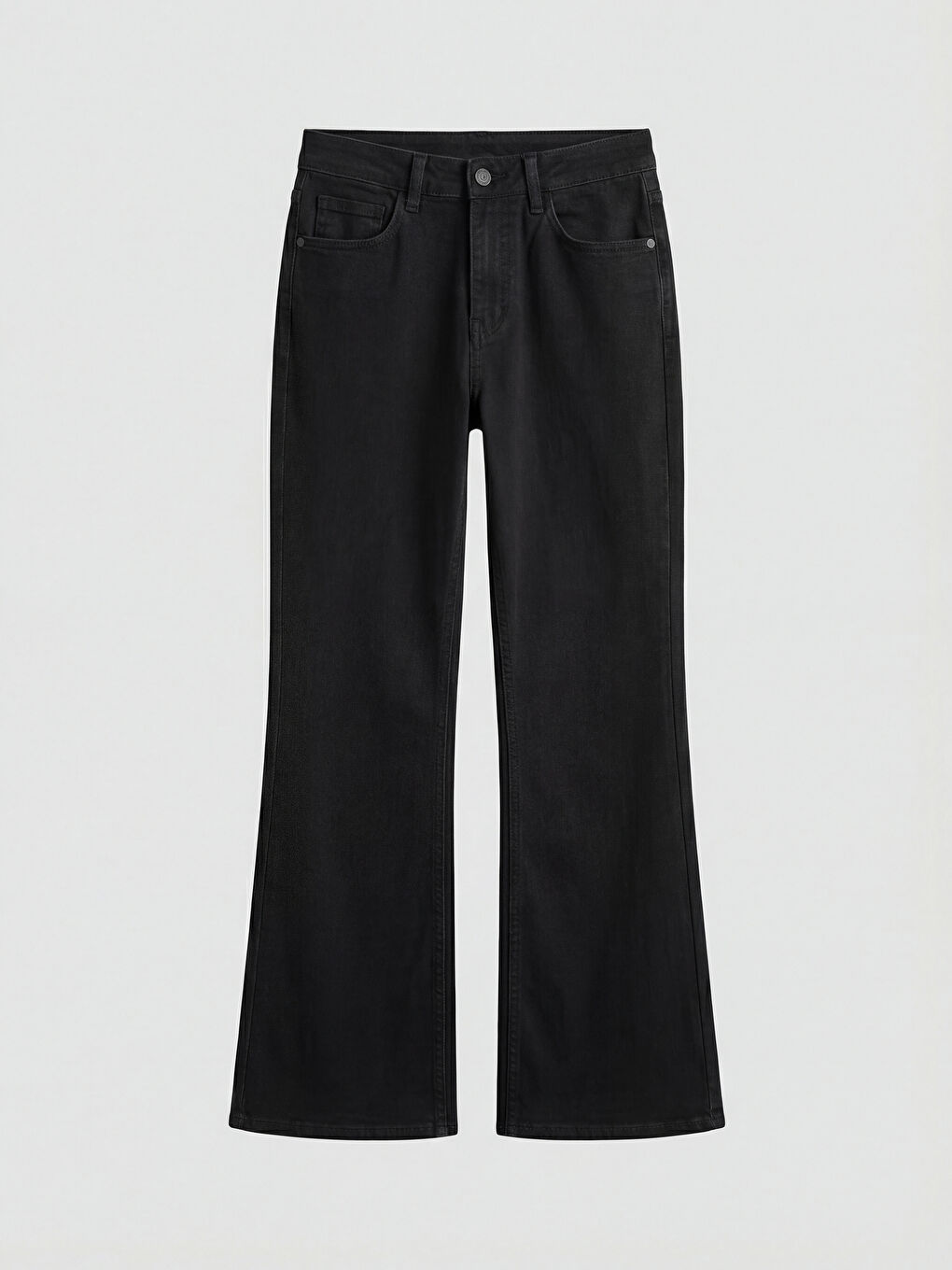 Siyah Flare Kadın Jean Pantolon