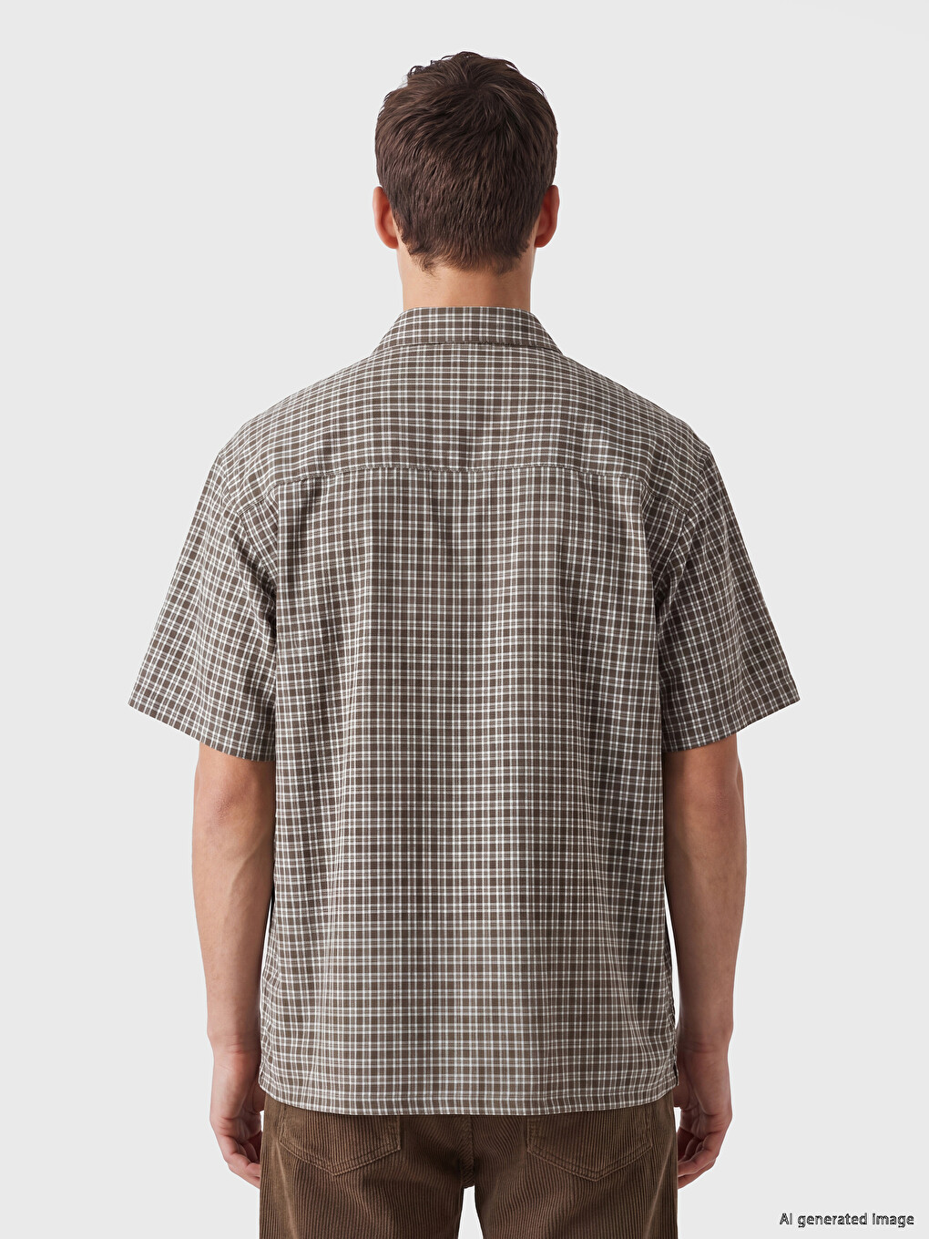 Regular Fit Plaid Men's Shirt-3