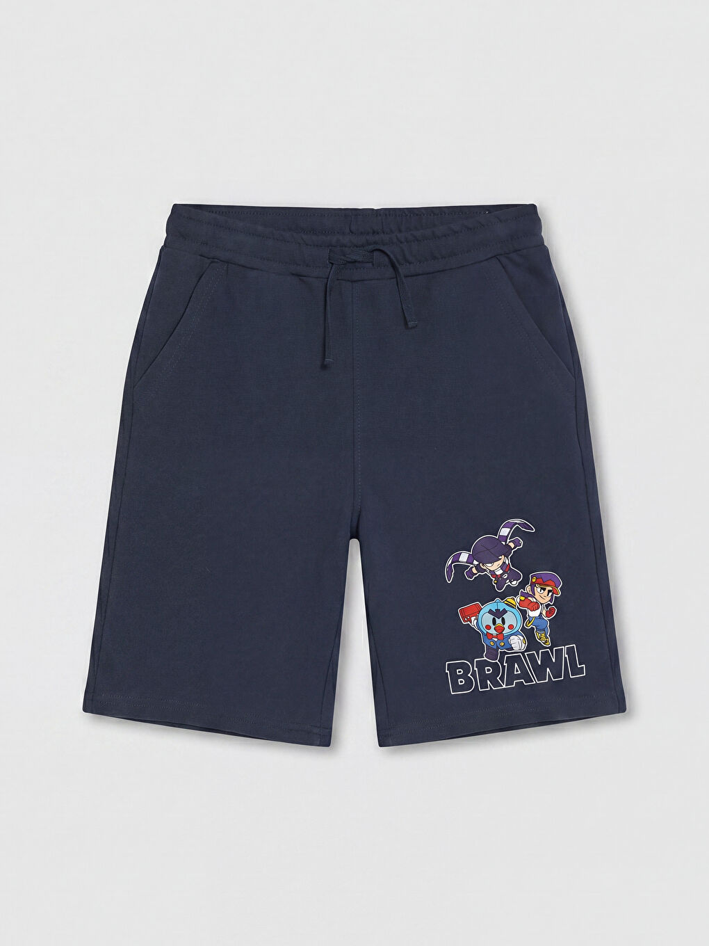 Lacivert Brawl Stars Baskılı Erkek Çocuk Şort